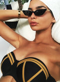 Sofia Loren Strapless Cupped Bikini